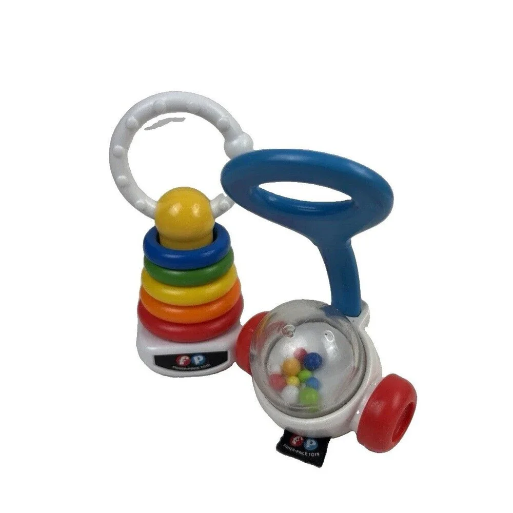 Fisher Price Mini Corn Popper Rock A Stack Baby Rattle Toy 2014 Mattel 5.5